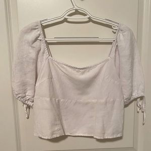 Puff sleeve crop top